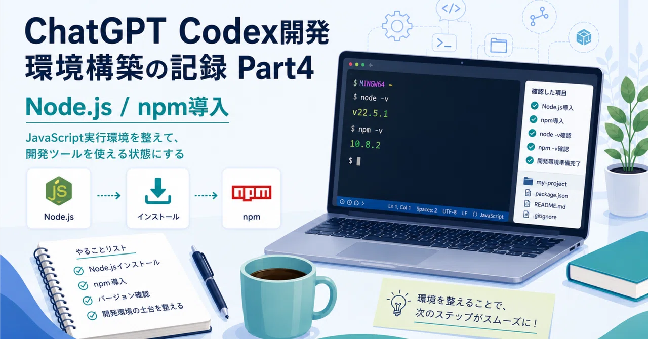 Record of ChatGPT Codex Development Environment Setup Part 4｜Take