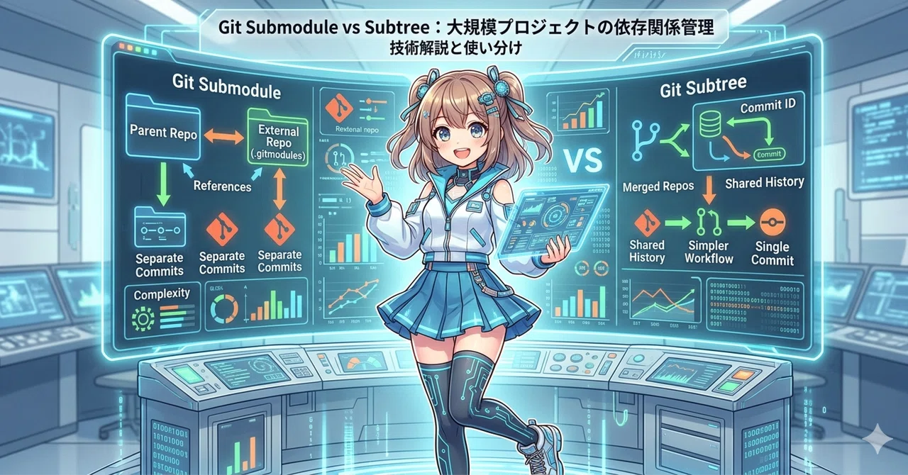 【Gitコマンド上級編:No.12】 git submodule vs subtree:大規模プロジェクトの依存関係管理|flower