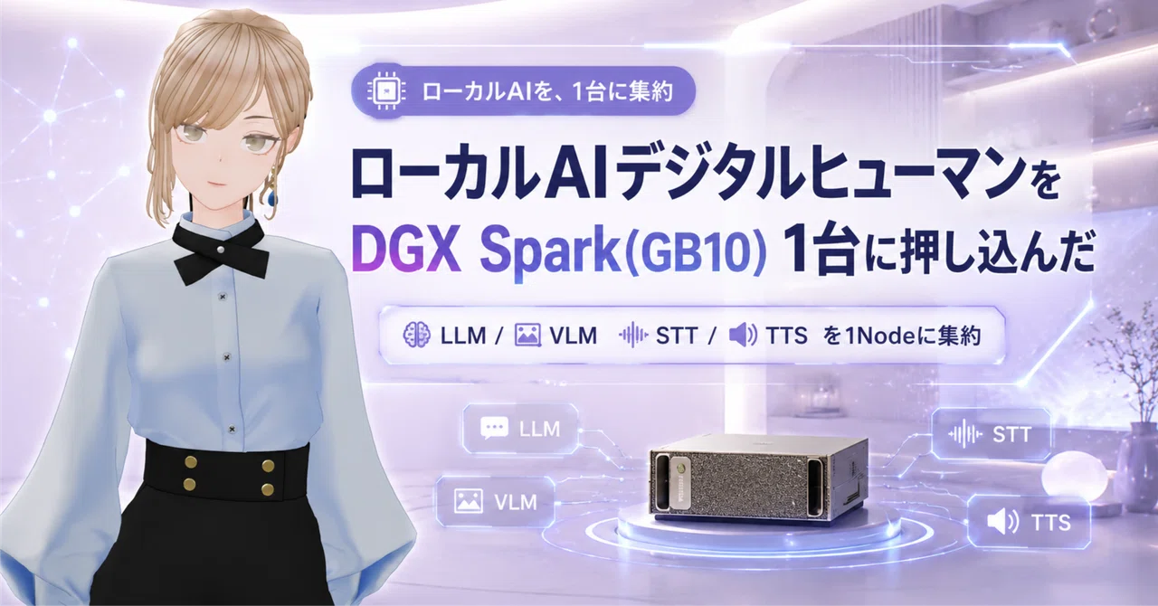 ローカルAIデジタルヒューマンをDGX Spark(GB10) 1台に押し込んだ