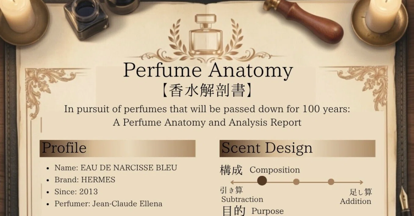 香水レビュー】EAU DE NARCISSE BLEU / HERMES（オー ド ナルシス
