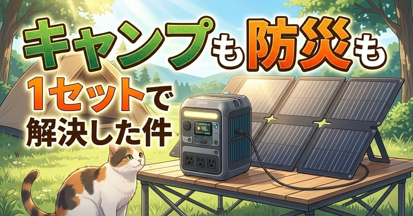 キャンプも防災も1セットで解決した件🔋｜OG＠猫と大人女子の心地よい