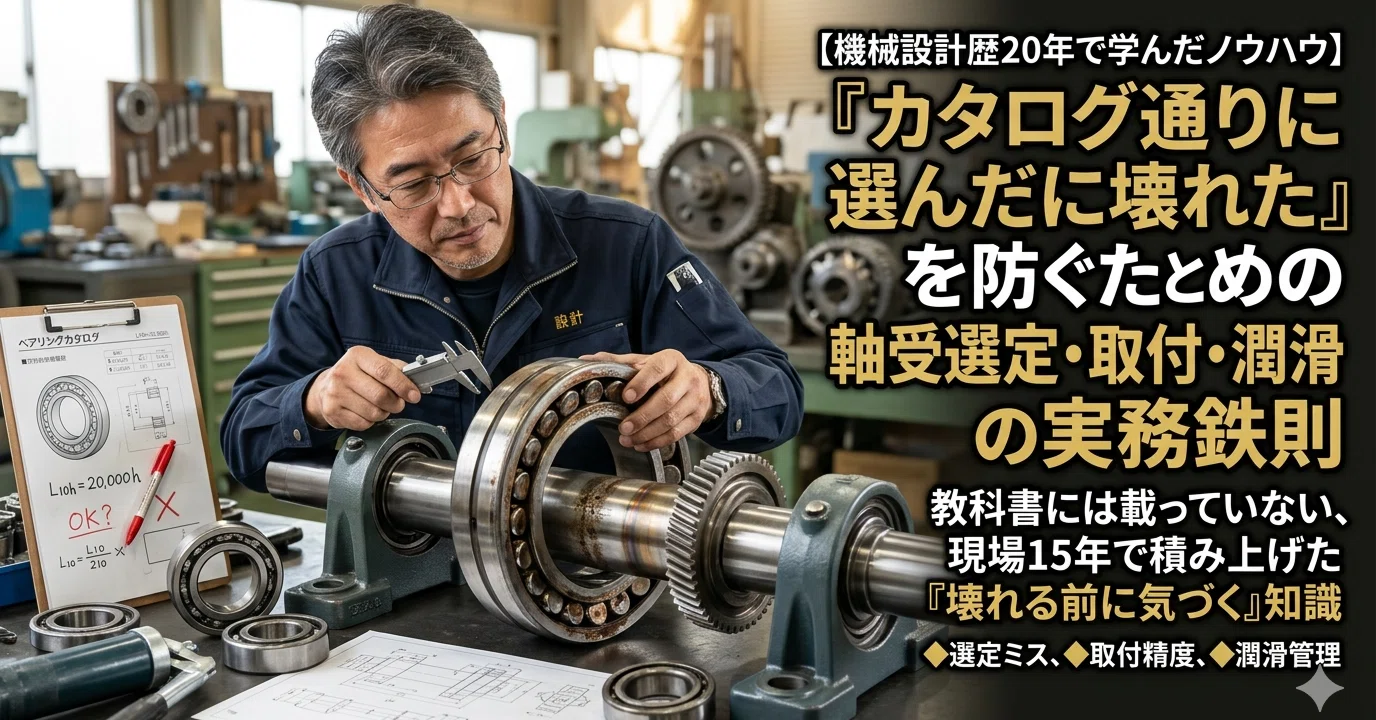 機械設計歴20年で学んだノウハウ】「カタログ通りに選んだのに壊れた