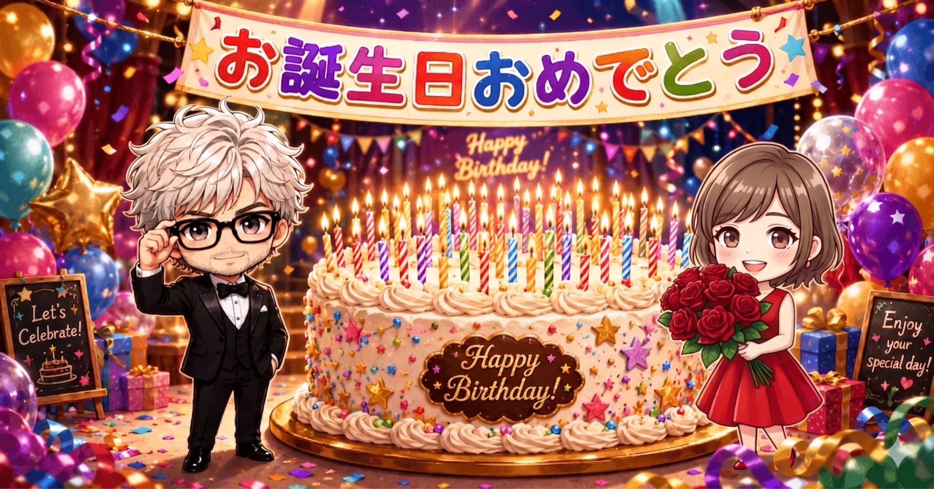 お誕生日おめでとう ヒトタラヲさん♡お誕生日おめでとう💕TG004るこのみらいより｜るこの