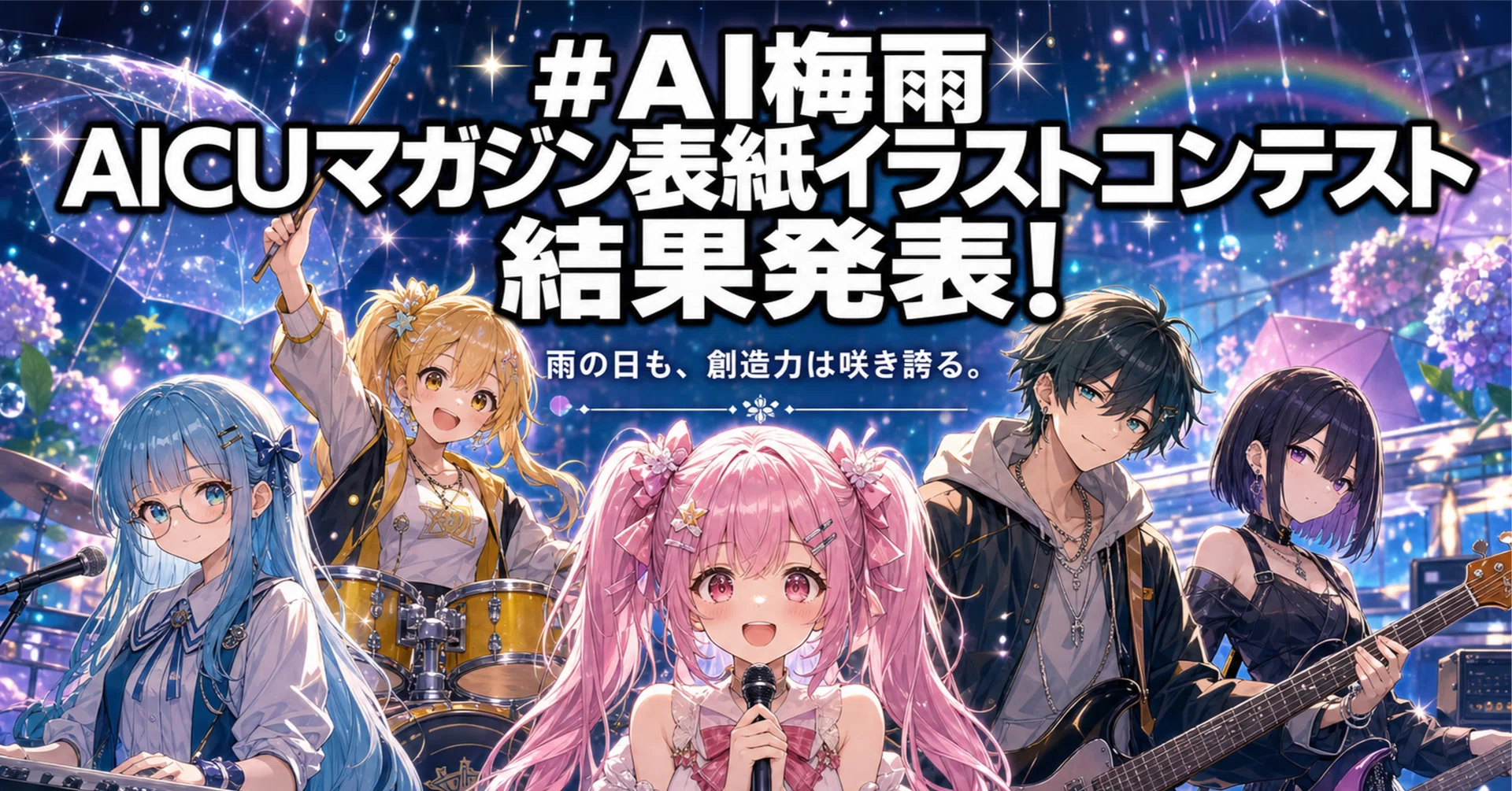 AI梅雨 AICUマガジン表紙イラストコンテスト 結果発表! ｜AICU