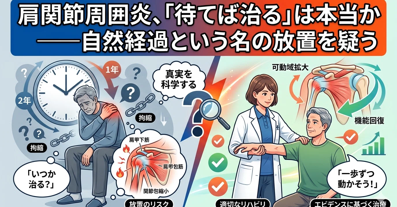 肩関節周囲炎、「待てば治る」は本当か『自然経過という名の放置を疑う