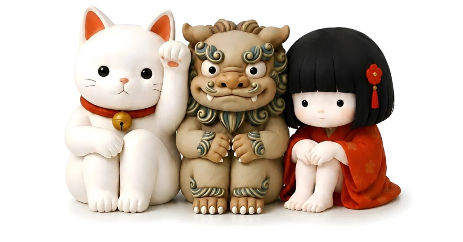 座敷わらしの宿る猫霊石(タイガーアイ) 座敷童子 お守り 金運アップ 