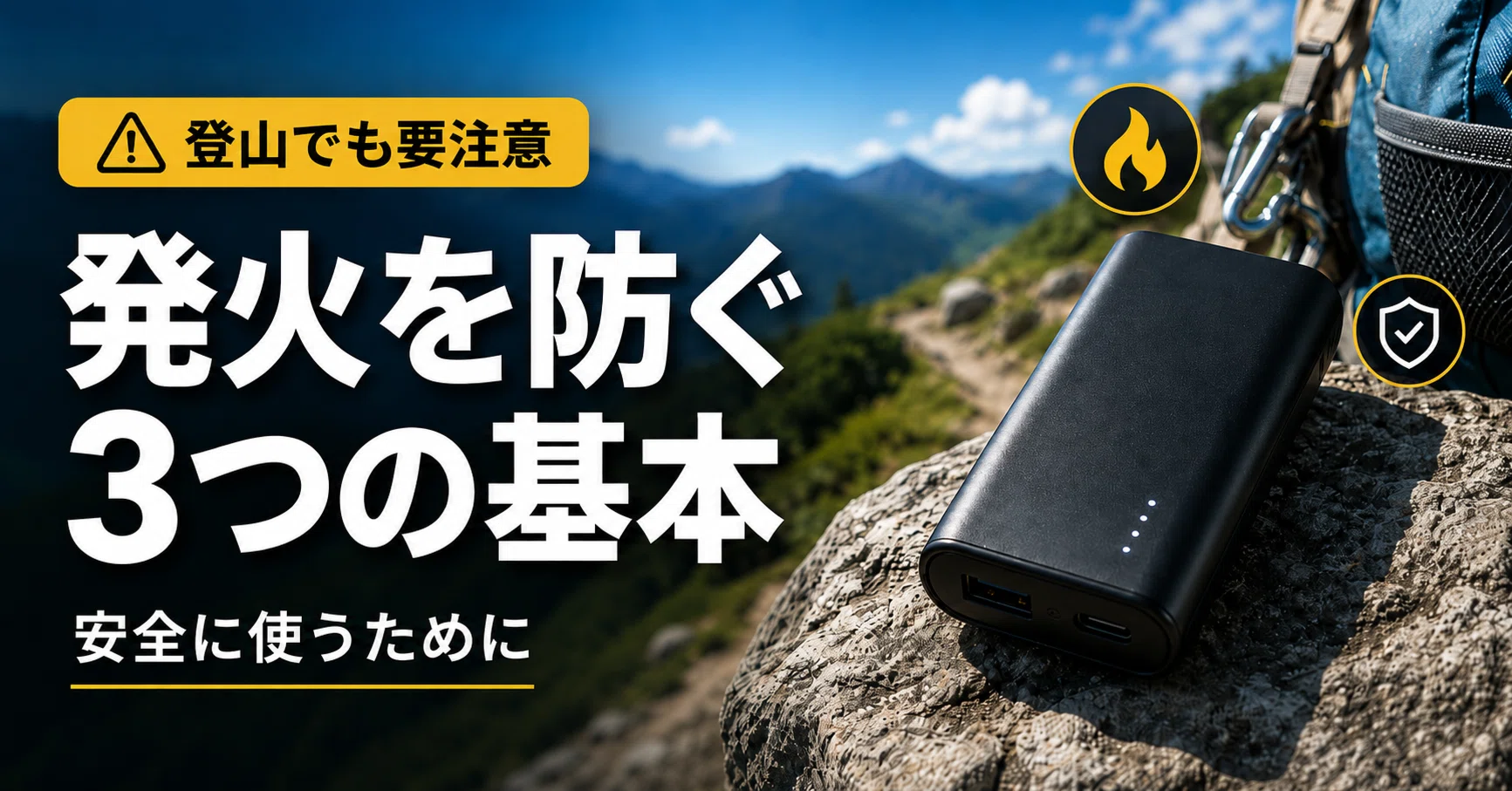 他人事じゃない】モバイルバッテリーの発火対策｜安全な選び方とPSE
