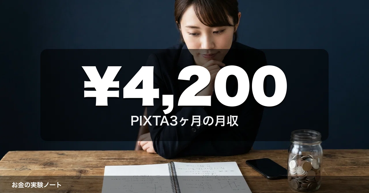 PIXTAで写真素材販売を3ヶ月試した。審査通過率87%で月収4,200円になっ 