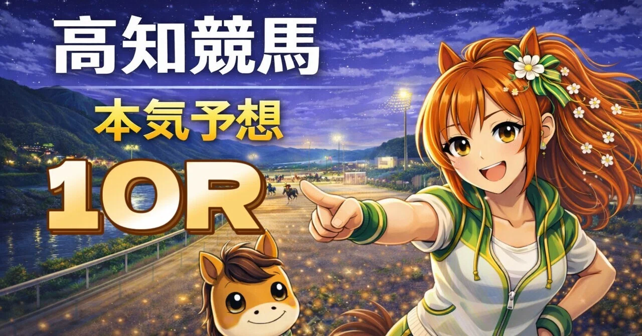 🔥【高知10R 20:20】1900mは“スタミナ×立ち回り”が全て🔥本命強めも