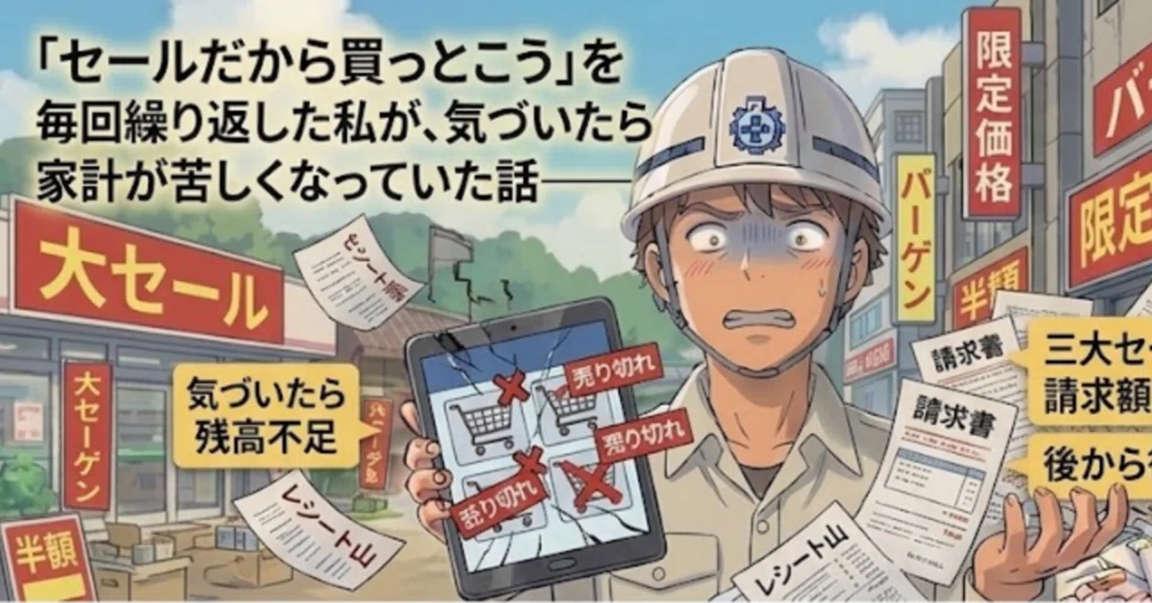 セールだから買っとこう」を毎回繰り返した私が、気づいたら家計が 