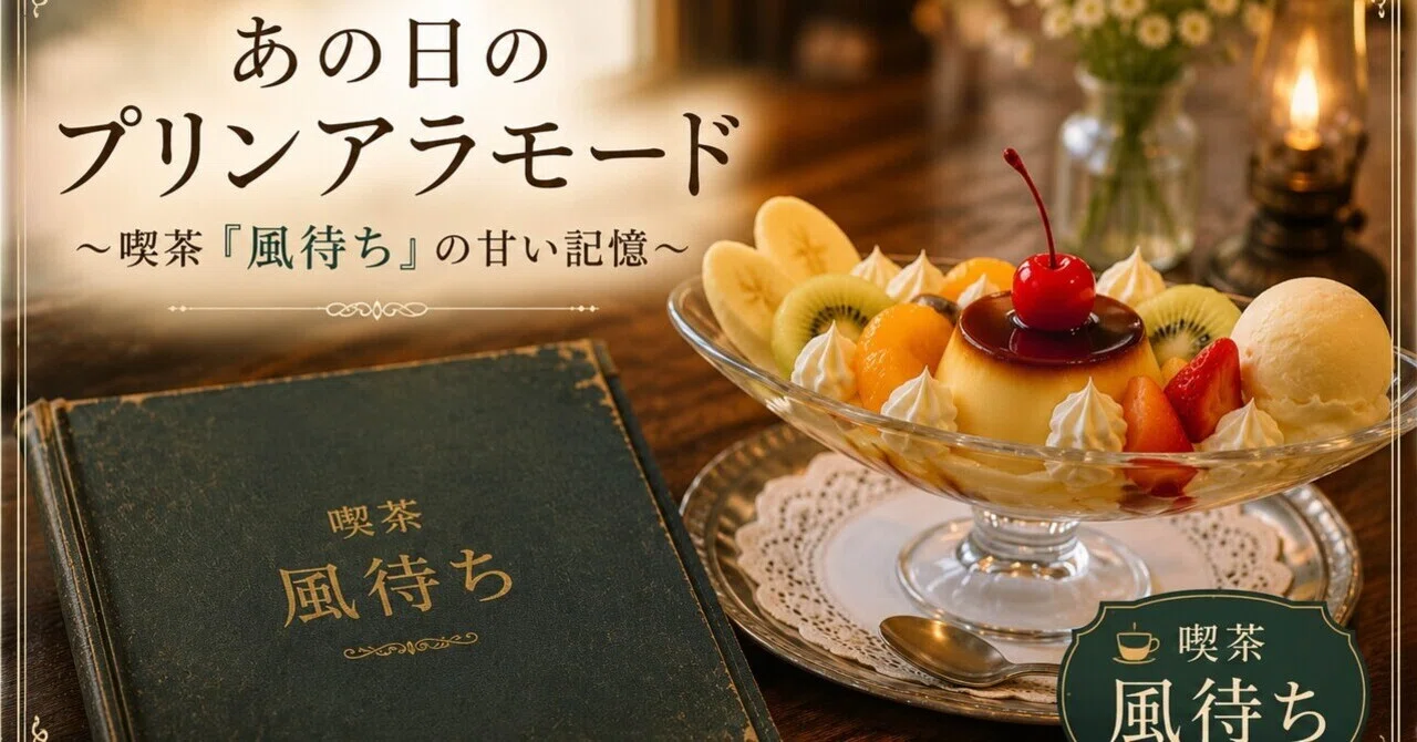 あの日のプリンアラモード 〜 喫茶『風待ち』の甘い記憶 〜｜小さな