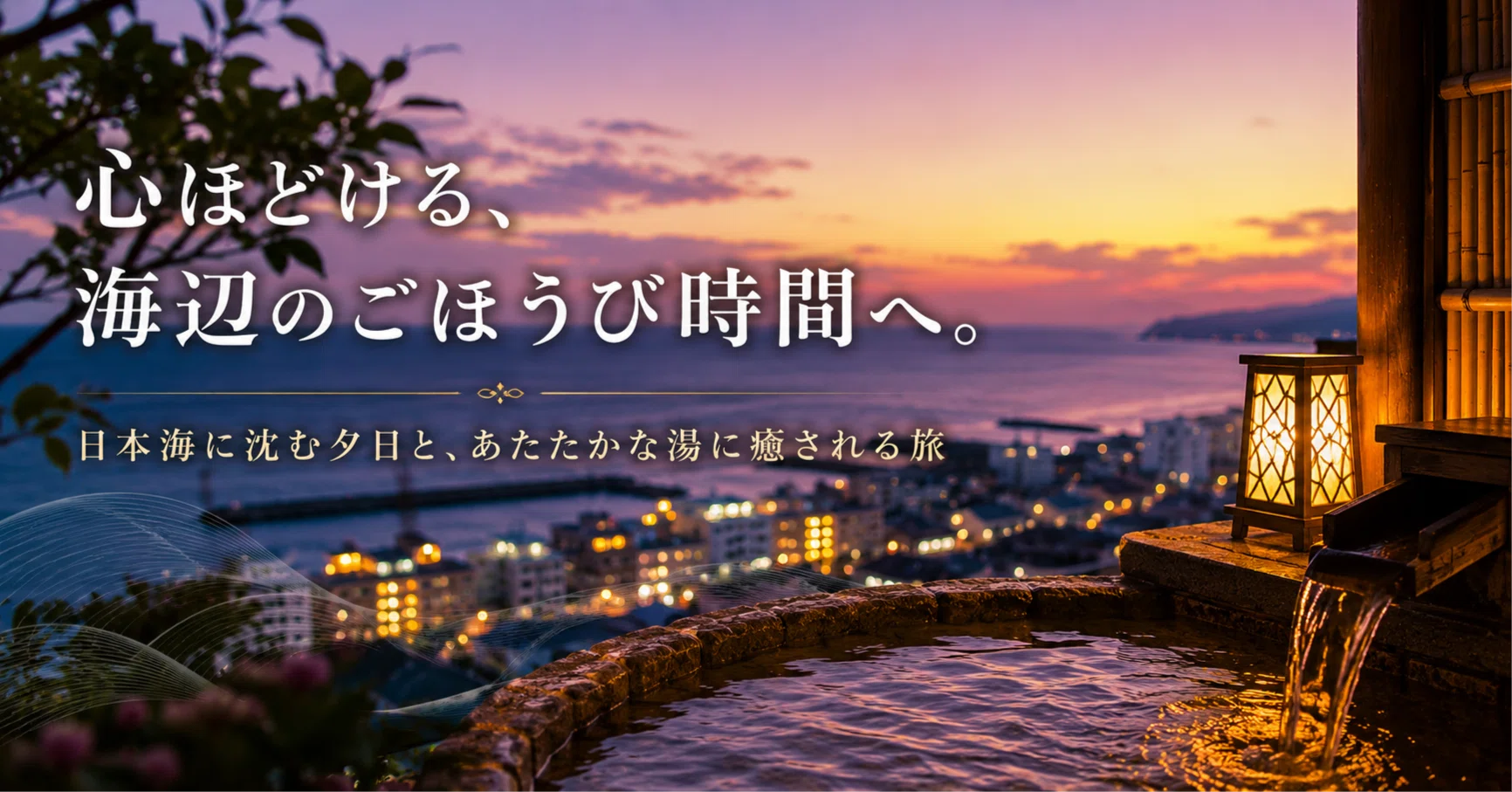 日本海に沈む夕日に包まれる。瀬波温泉の名宿4選｜うみ｜失敗しない宿