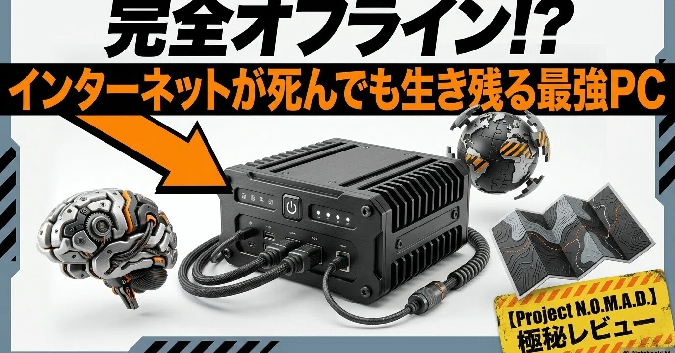 オフライン知識サーバー「Project N.O.M.A.D.」完全解説：ネットなき
