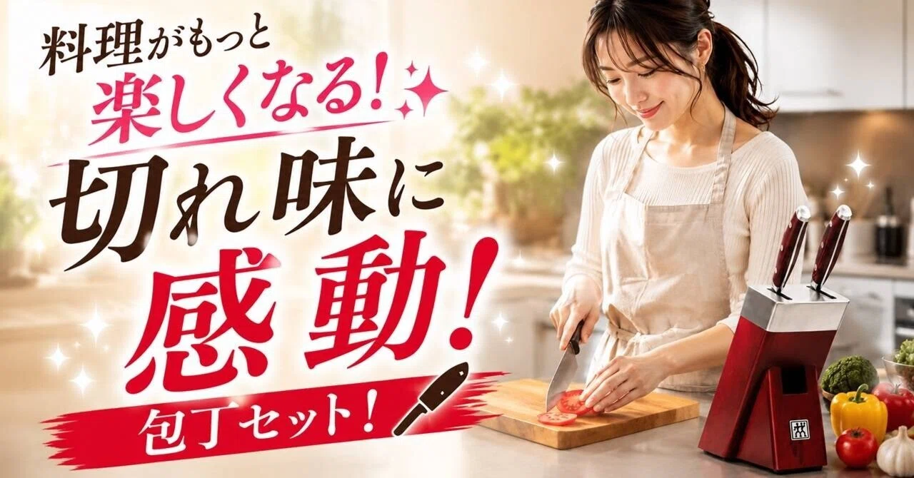 キッチン用品】切れ味が変わると料理がもっと楽しくなる！包丁セットを