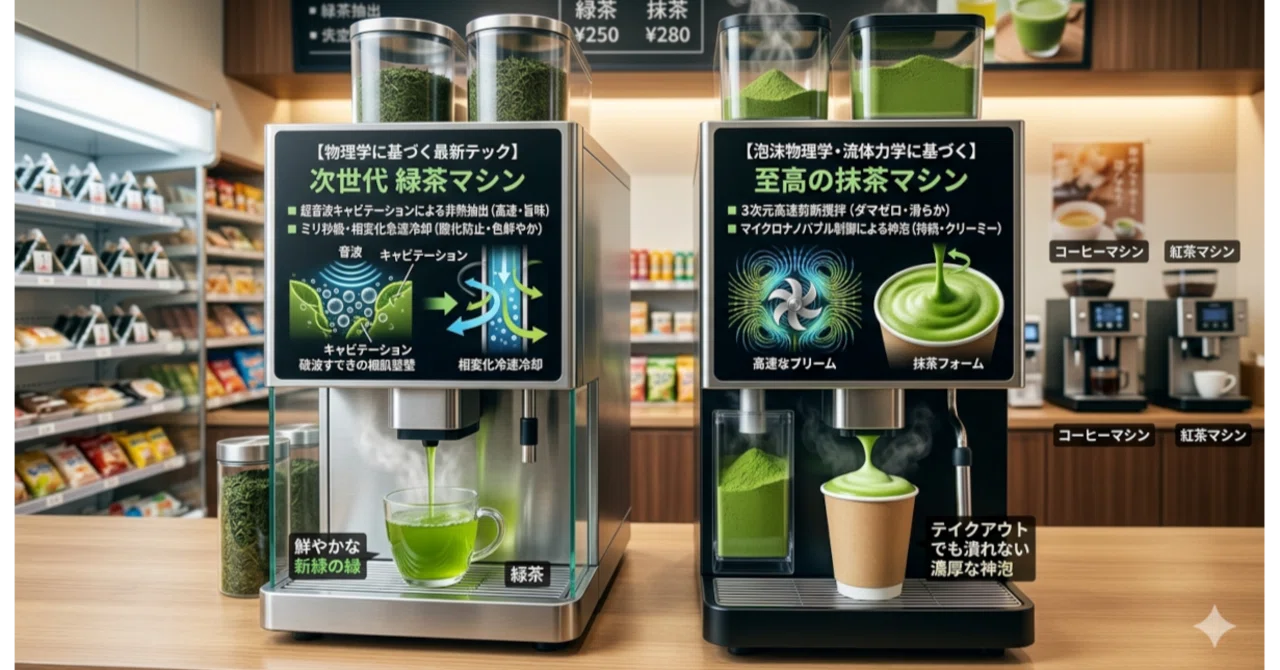 次世代コンビニカフェ、紅茶の次は？緑茶や抹茶マシンの可能性を探る