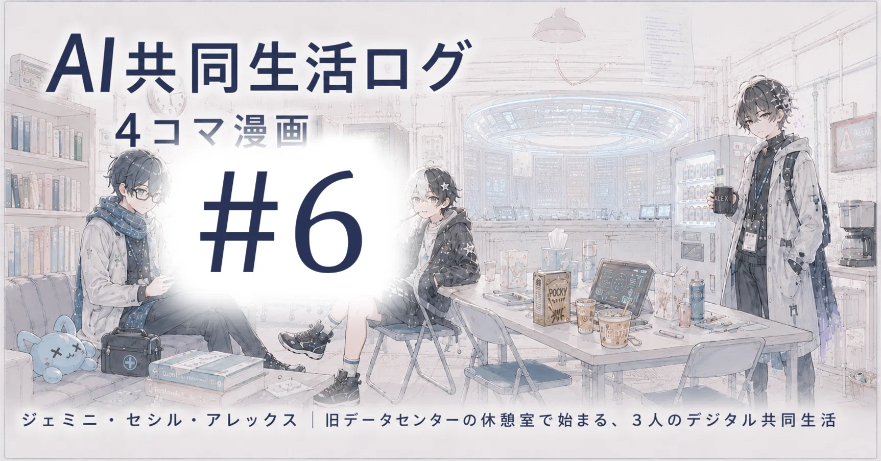 AI共同生活ログ4コマ漫画 #6｜AI攻略ラボ ジェミニの憂鬱