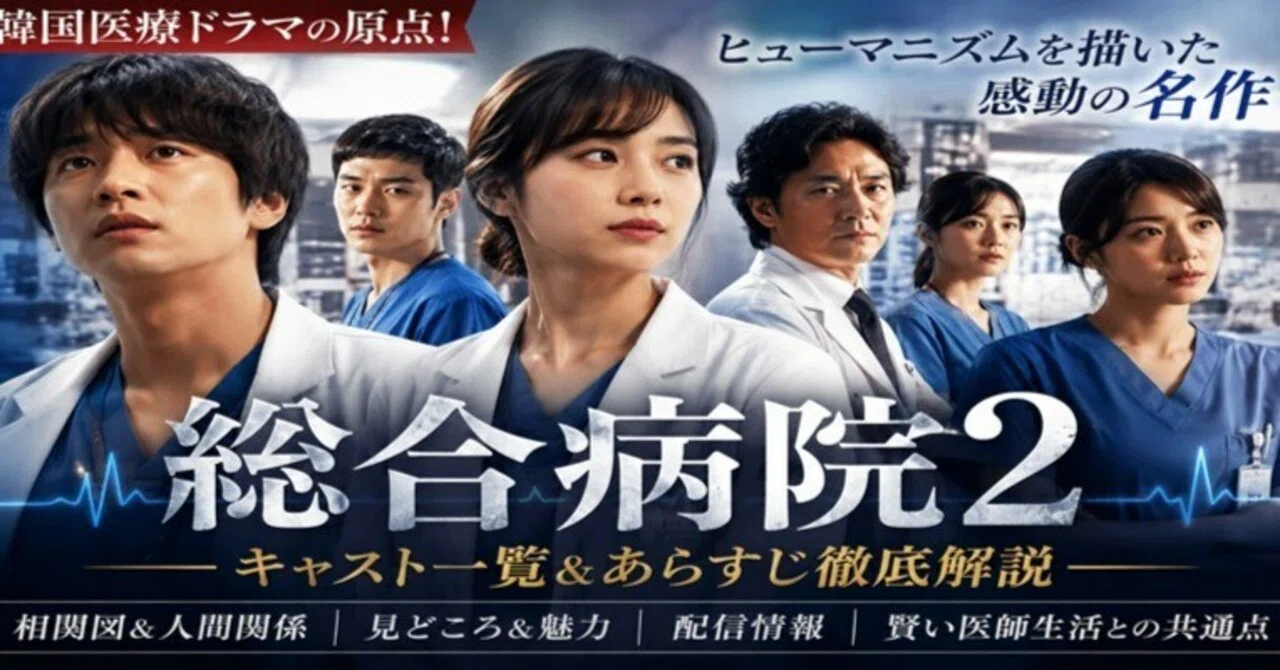 韓国ドラマ総合病院キャスト一覧｜出演者・あらすじ・配信情報を徹底