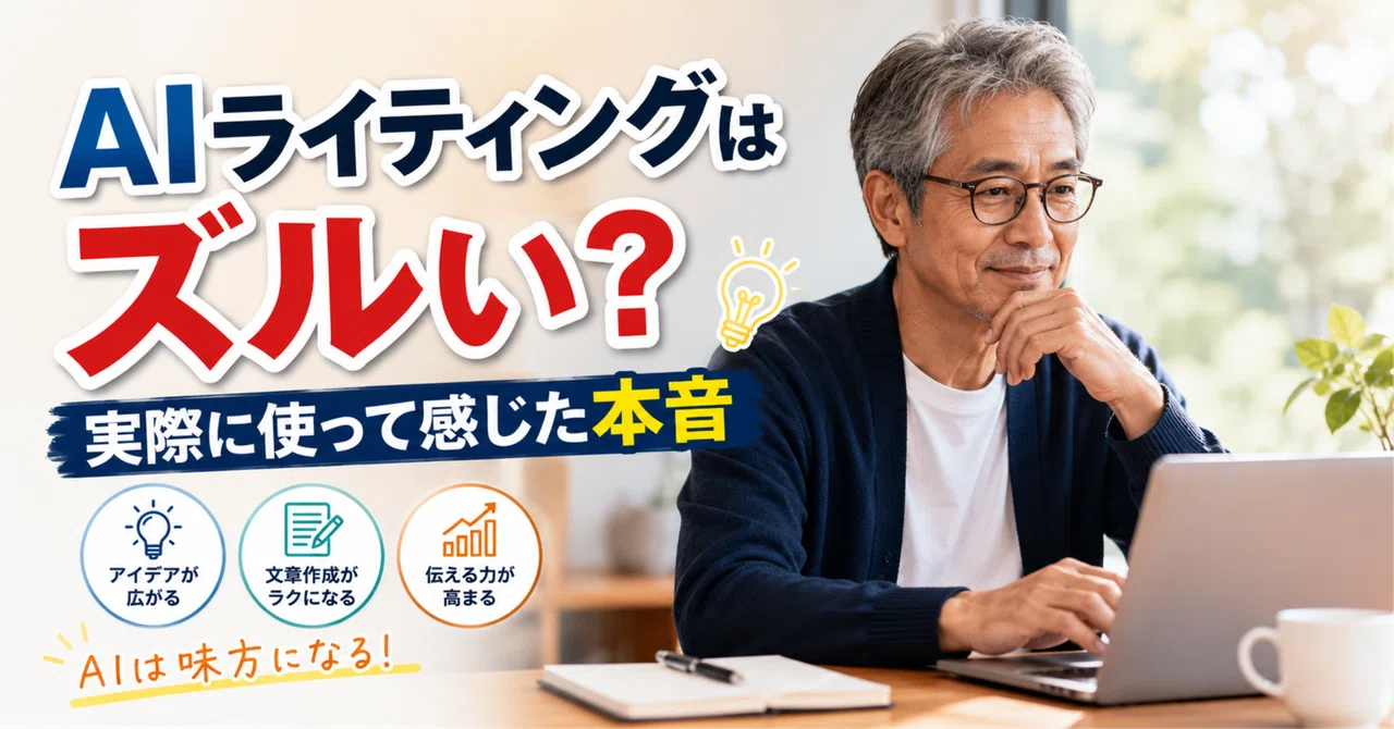 AIライティングはズルい？実際に使って感じた本音｜AI-noter🌈ChatGPT×note副業 フォロバ100
