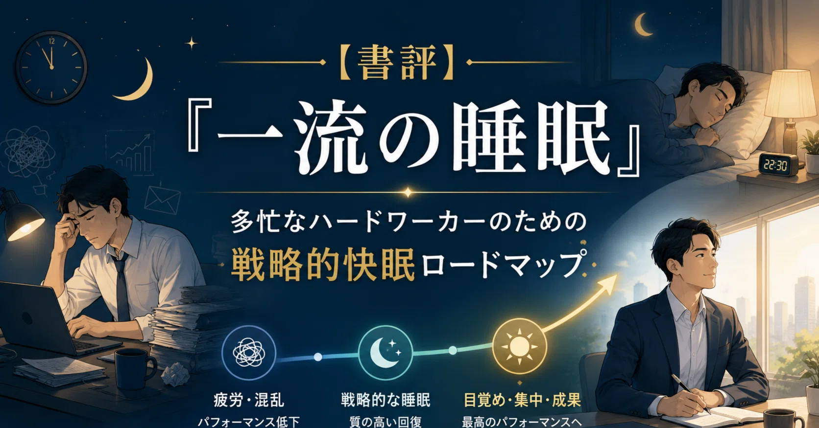 書評]『一流の睡眠』：多忙なハードワーカーのための戦略的快眠ロード