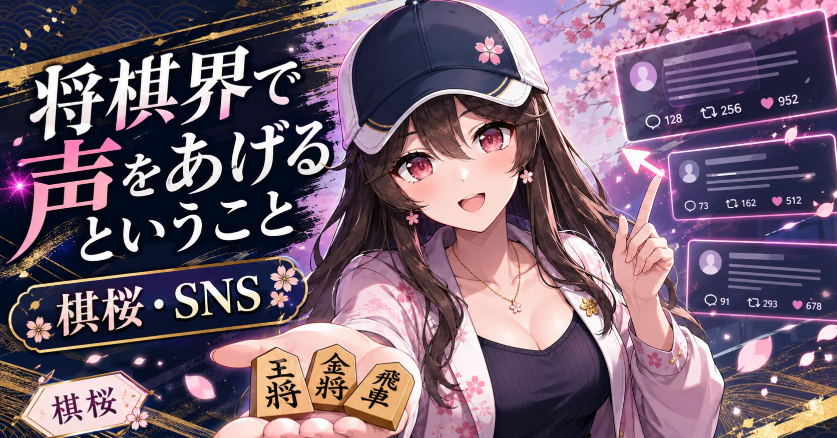 将棋界で声をあげるということ（棋桜、SNS）｜りゅうぜん