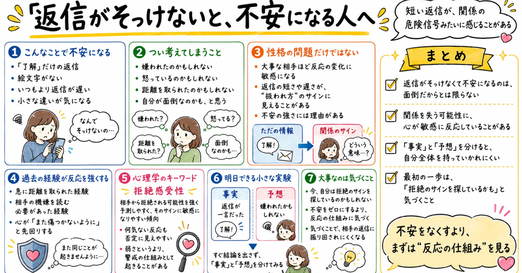 返信がそっけないと、不安になる人へ｜あおきしゅんたろう @ 心理学者 