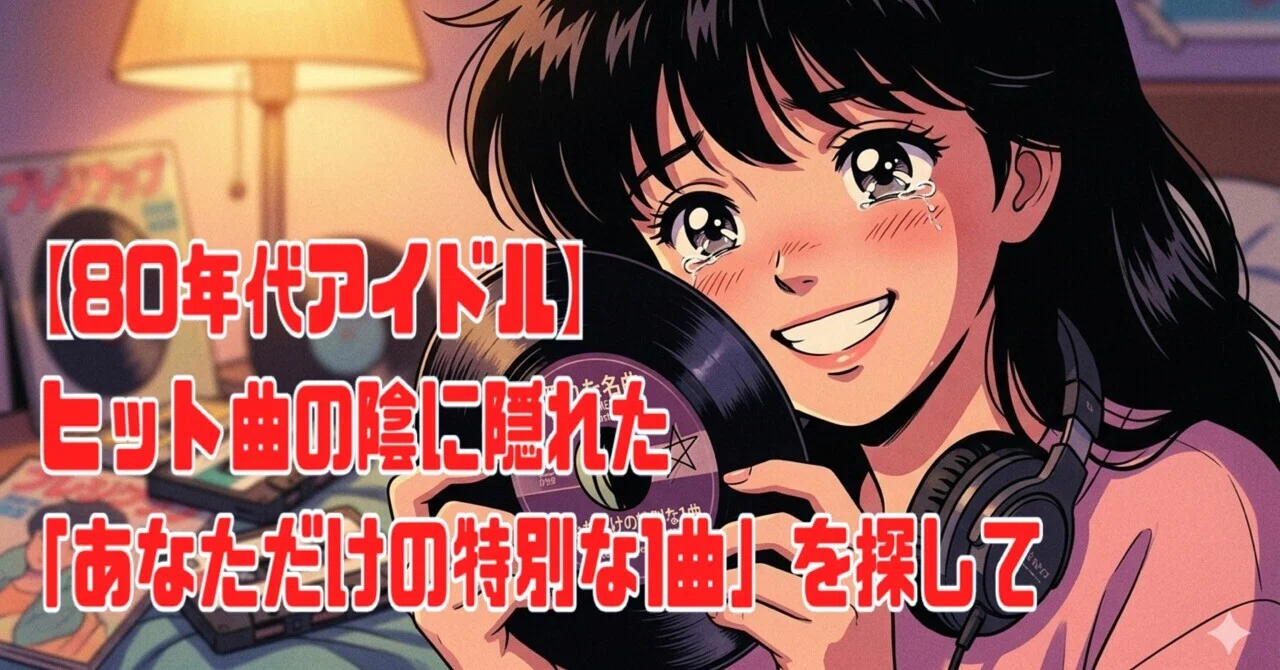 80年代アイドル】ヒット曲の陰に隠れた「あなただけの特別な1曲」を