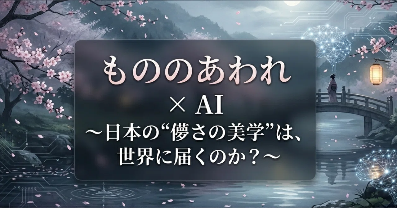 もののあわれ × AI ～ 日本の“儚さの美学”は、世界に届くのか？～｜Mythic Prompter Y