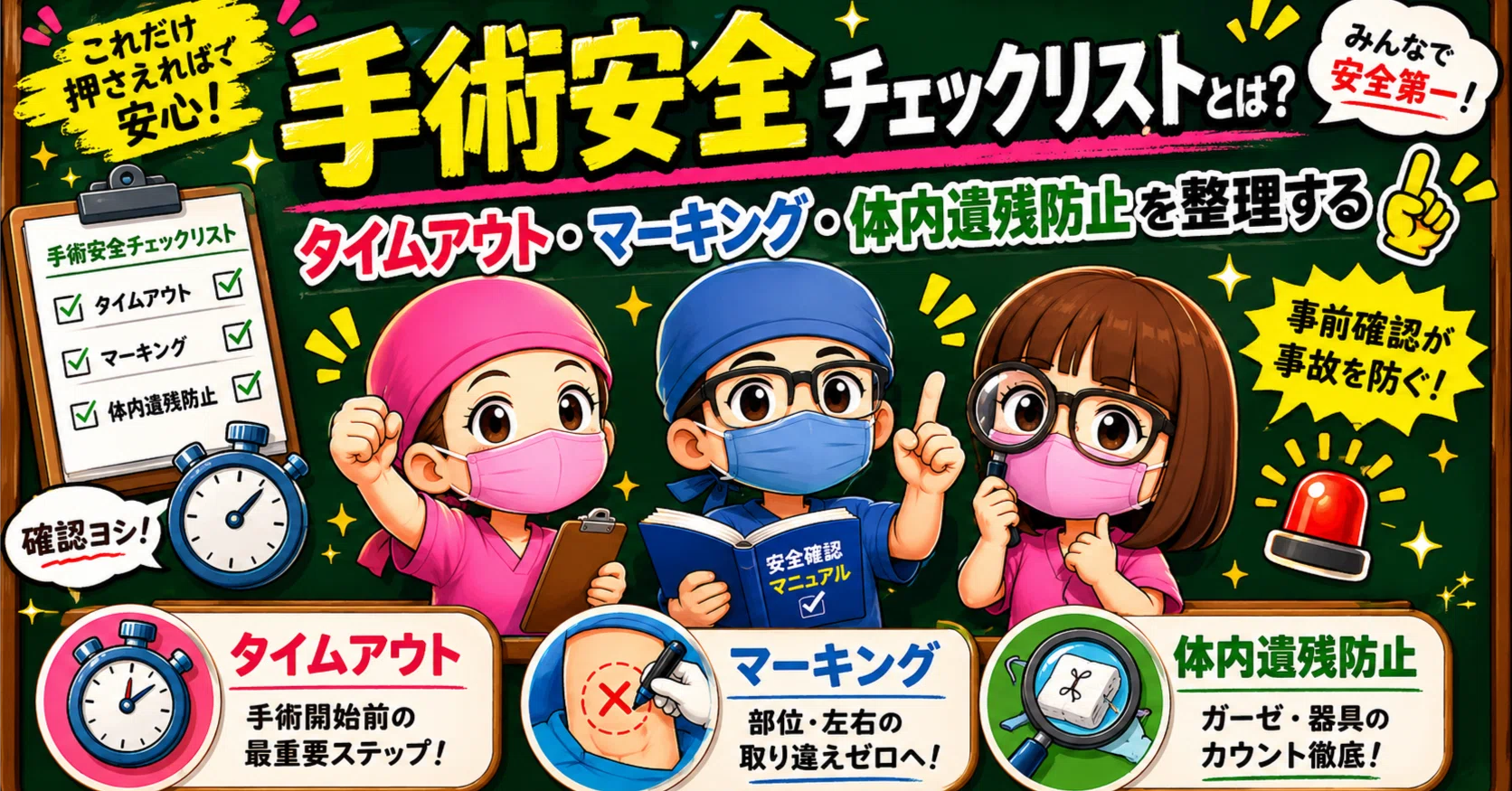 📝 手術安全チェックリストは「紙」ではなく「チームで止まる仕組み