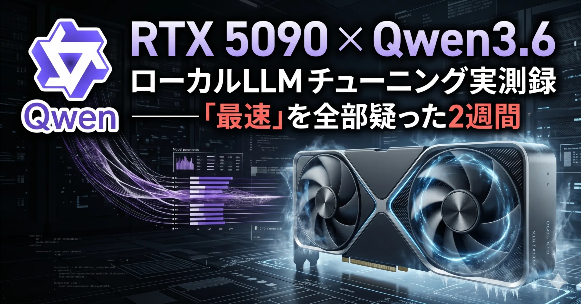 RTX 5090 × Qwen3.6 ローカルLLM チューニング実測録━「最速」を全部