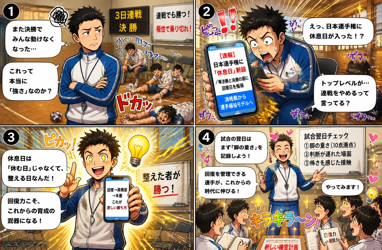 連戦が美徳って本当？育成を変える3つ｜ハンドボール育成年代トレンド・ニュース