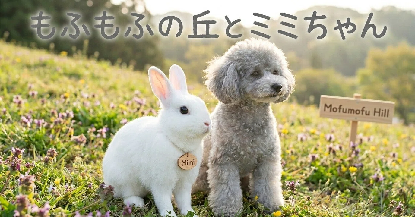 モフ】ミミちゃんは、風の音を聞く子｜もふもふの丘 Studio