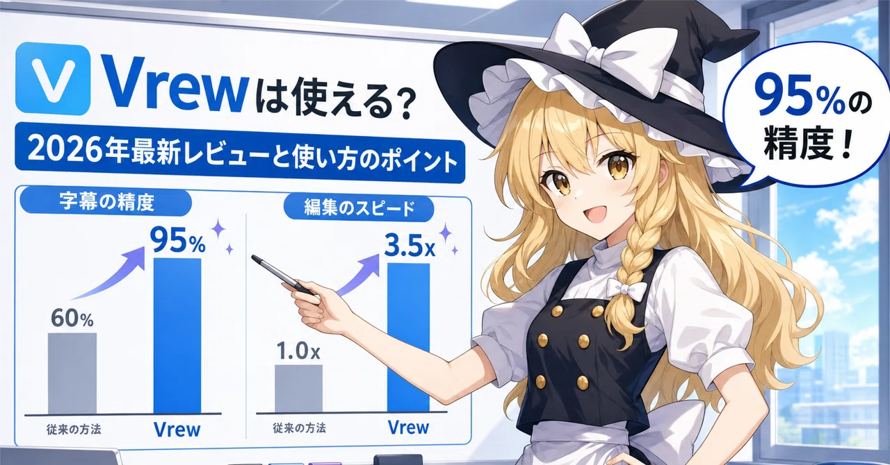 Vrewは使える？使用感のざっくり最新レビューと使い方のポイント