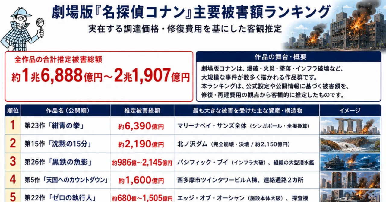 コナン 被害 総額