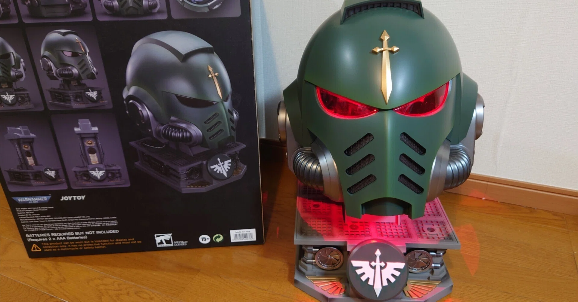ウォーハンマー40k スペースマリーン ダークエンジェル ブラックナイツ ウォーハンマー日記】Joytoyのスペースマリーンヘルメット(ダーク