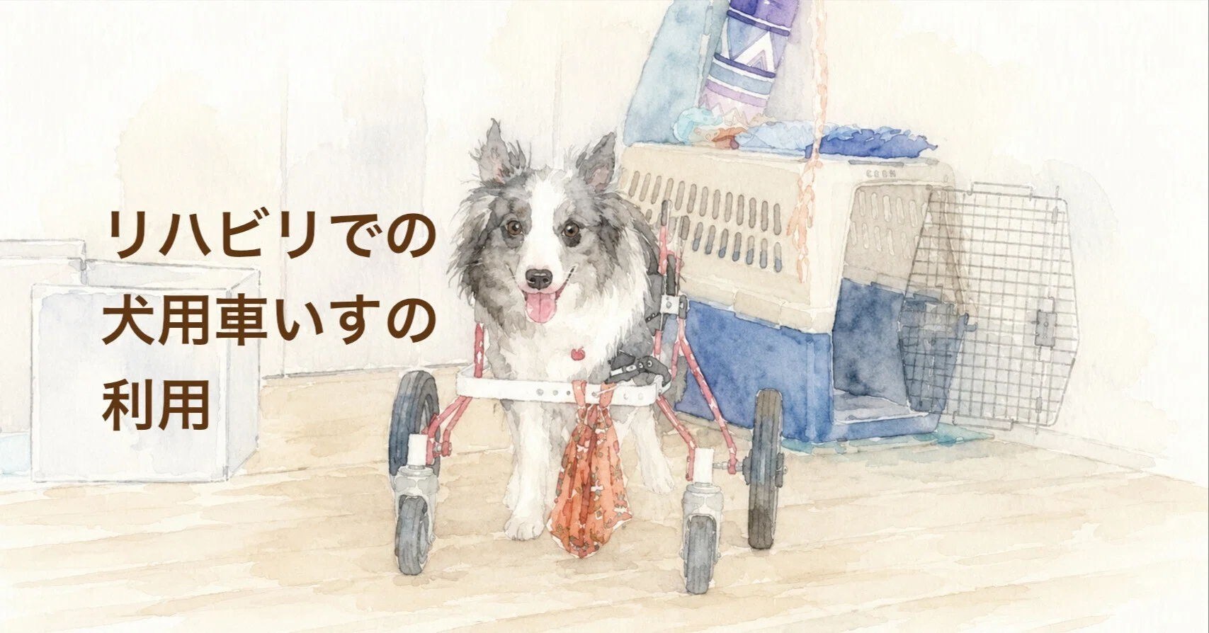 リハビリでの犬用車いすの利用
