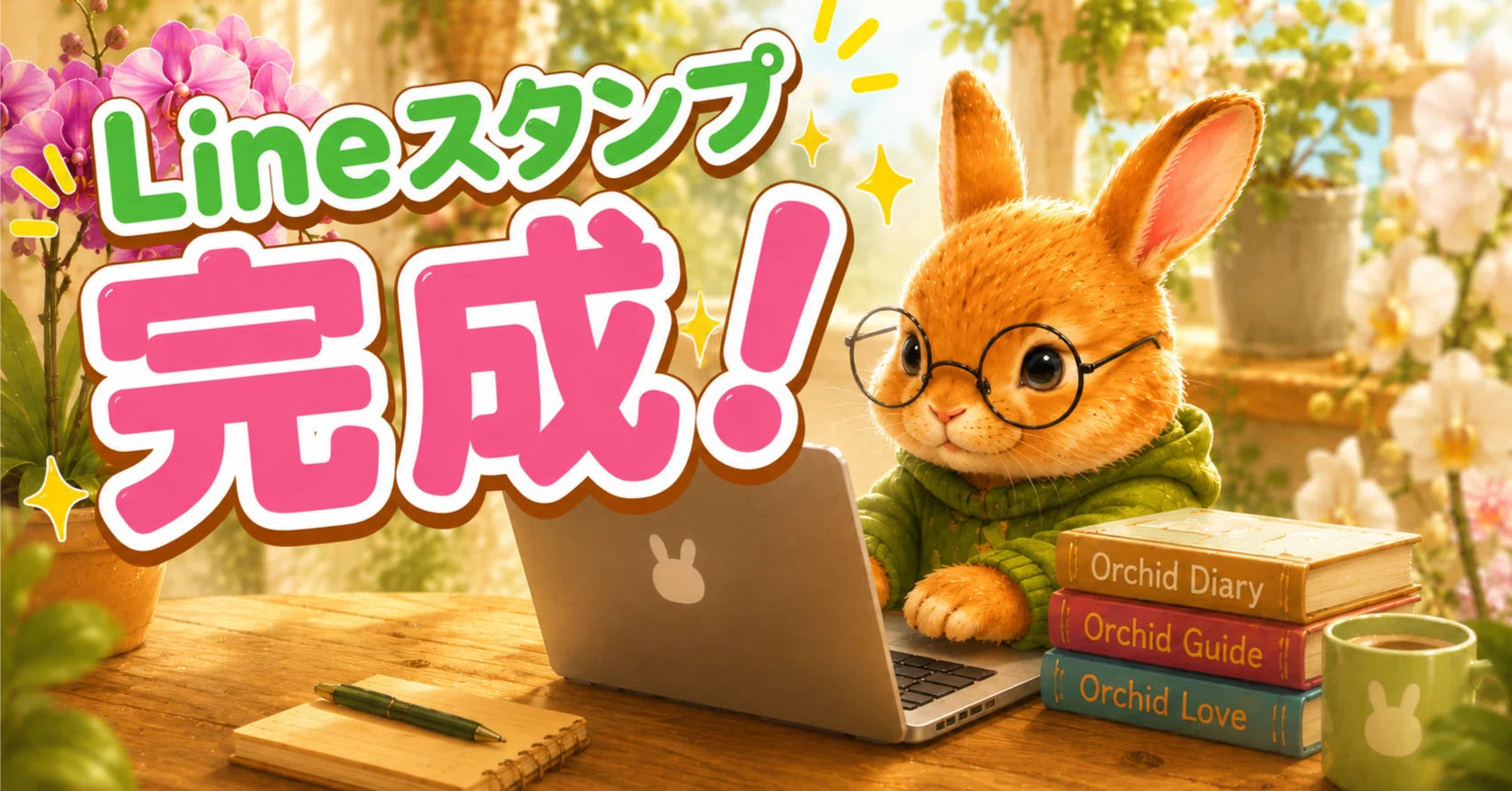 lily様　 お手元に届くのは4月入ってからとなります。 LINEスタンプ】承認されましたー！｜ぽどる│賃貸植物×うさぎ日記