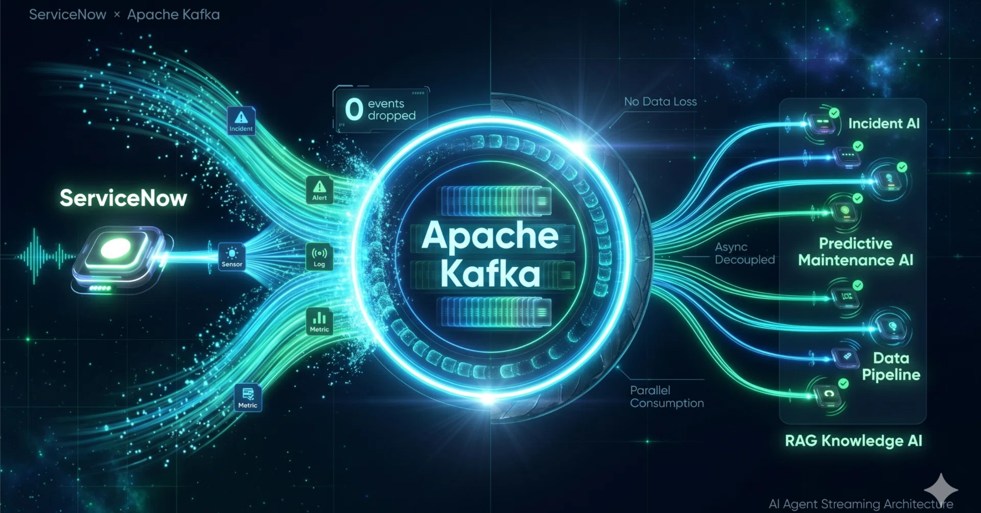 AIエージェントにタイムアウトさせない——ServiceNow × Confluent Kafka