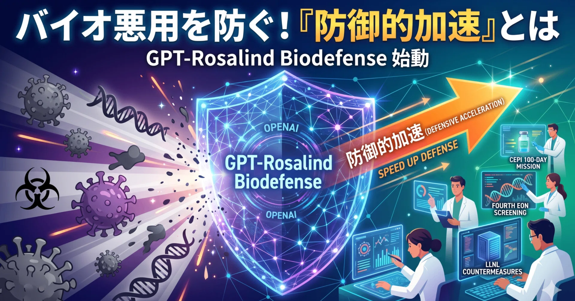 OpenAI最新発表】AIで生物学的脅威から人類を守る。新モデル「GPT