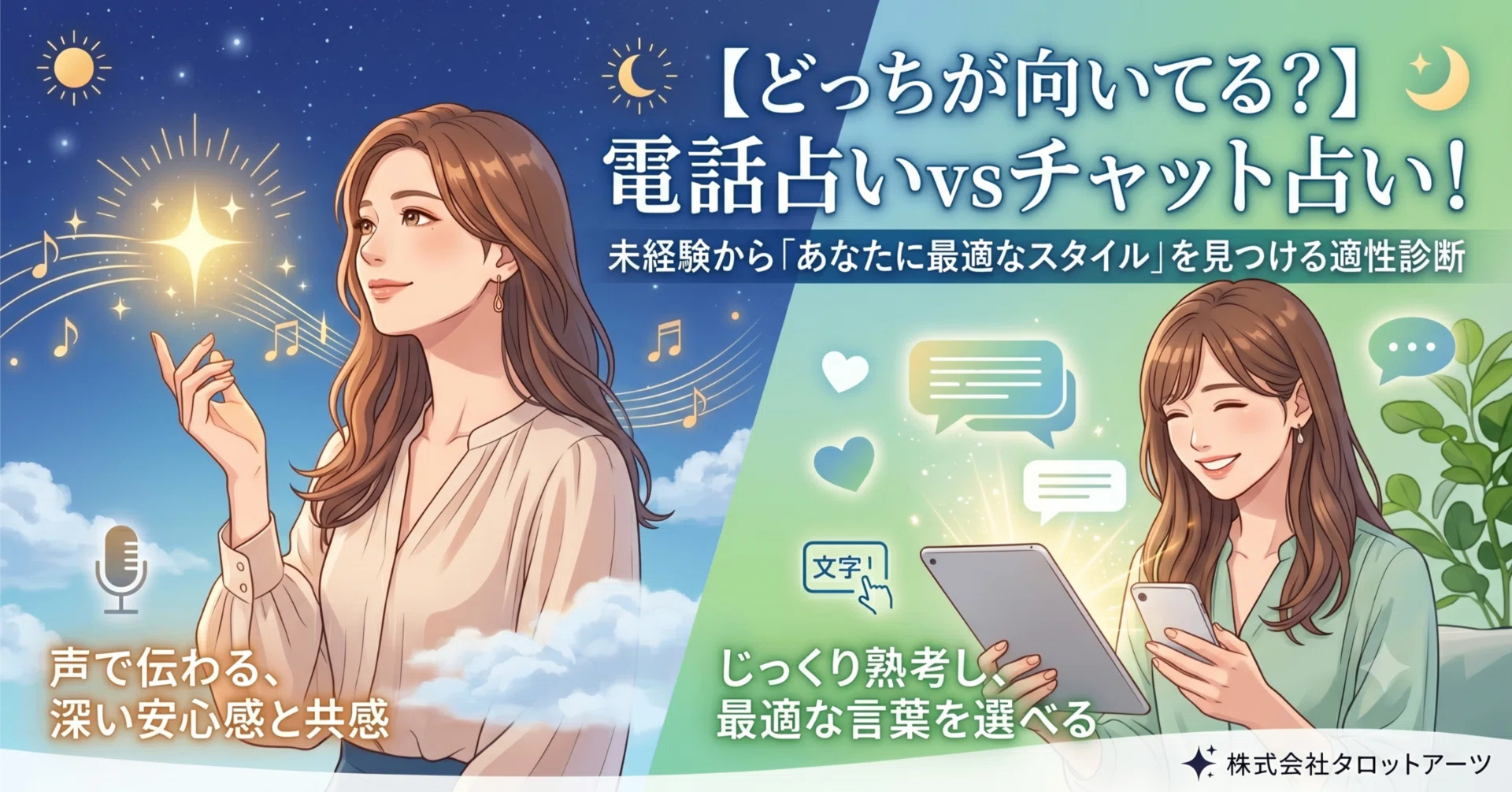 どっちが向いてる？】電話占いvsチャット占い！未経験から「あなたに 