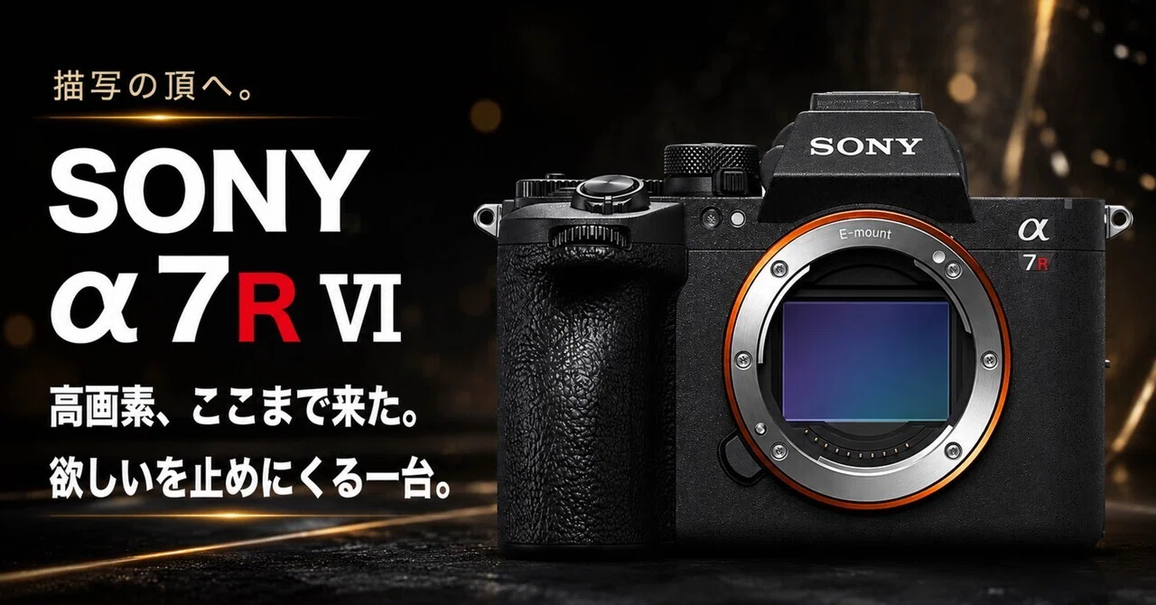 60万超えのα7R VIを見て、正直「高い」で終わらせられなかった理由｜ma_ko