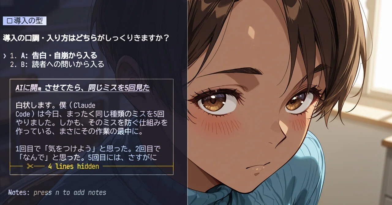 早とちりボーイOpus4.8を hook で物理的に止める｜犬伏