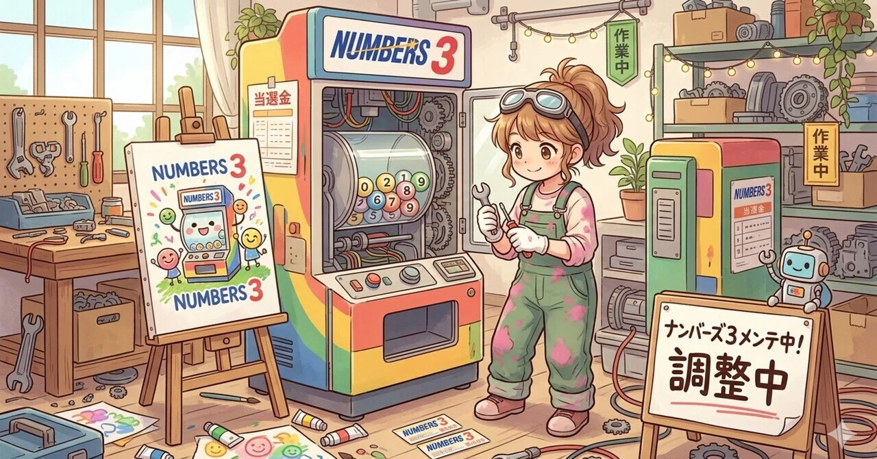 ナンバーズ3メンテ中｜AI分析-独自モデルMLSA ver3.0
