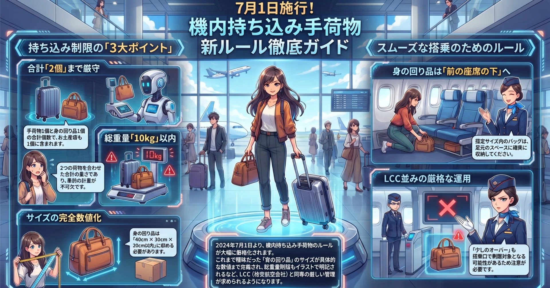 7月1日から適用】ANA機内持ち込みが「LCC並み」に厳格化！身の回り品の