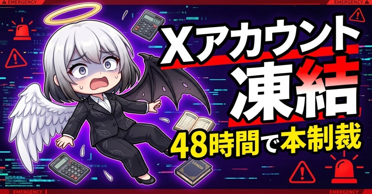 Xアカウントが凍結された。5/29のラベルから48時間で本制裁に移行した