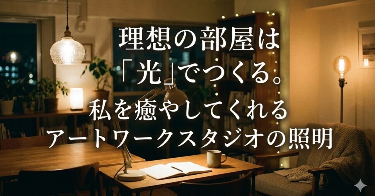 理想の部屋は「光」でつくる。私を癒やしてくれるアートワークスタジオ