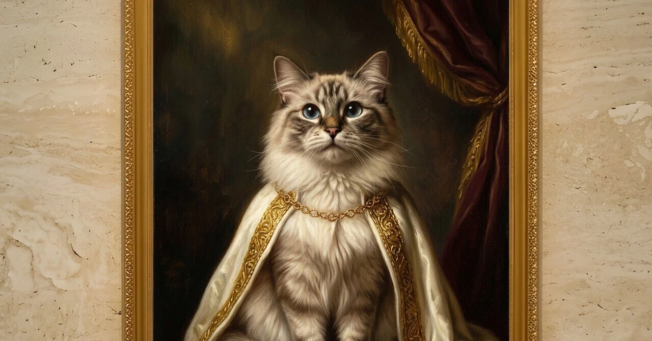 Ragdoll Renaissance portrait framed prints are now available