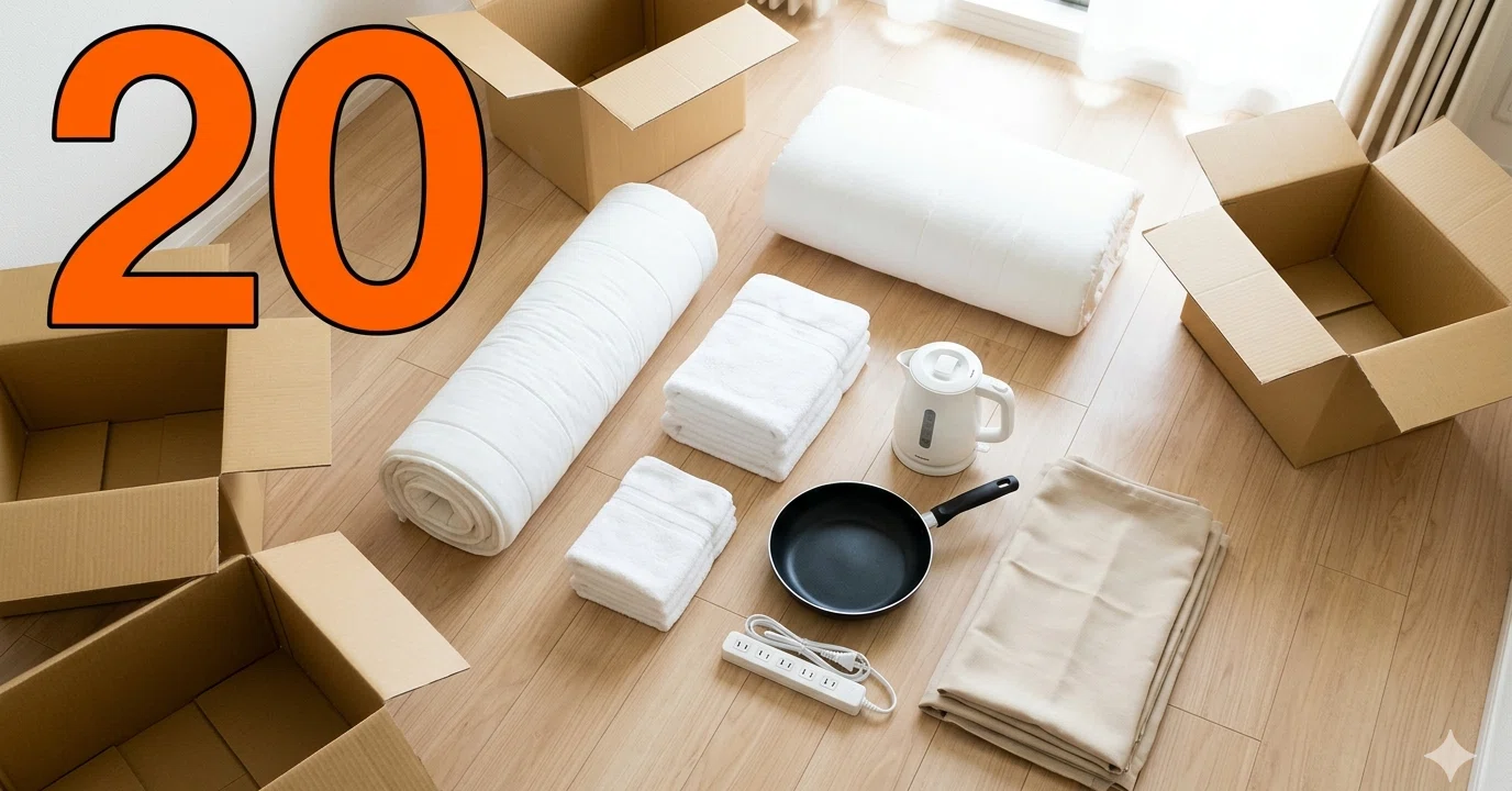 一人暮らし】引っ越し初日の必需品20選｜先買い必須6点を厳選｜ひろと