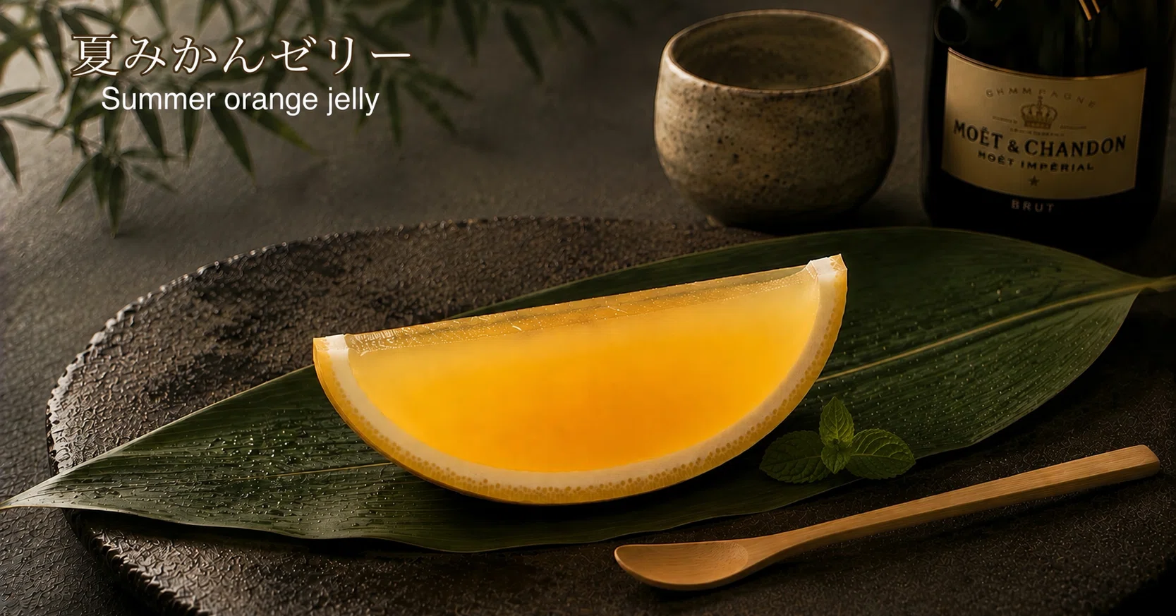ー夏みかんゼリーとモエシャンドン🍾ー｜トム｜パン屋35年経営回顧録