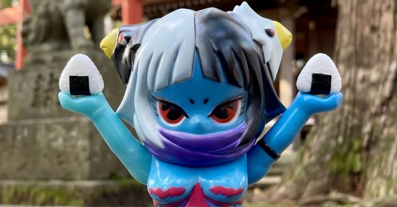 ヨゲンちゃん　ソフビ　p9toys P9TOYS】時はコロナ！予言獣と仏像が融合して生まれたヨゲンちゃん