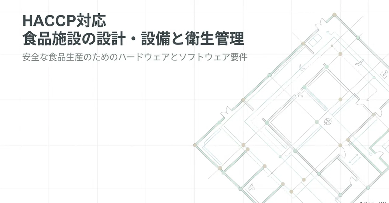 HACCP対応食品施設の設計・設備と衛生管理：ハードウェアと